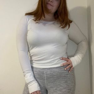 Lululemon Swiftly Tech 2.0 Race Length White Long Sleeve